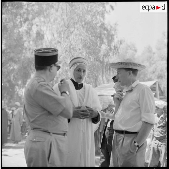Lamartine. Rencontre entre un journaliste et le bachaga Saïd Boualam.