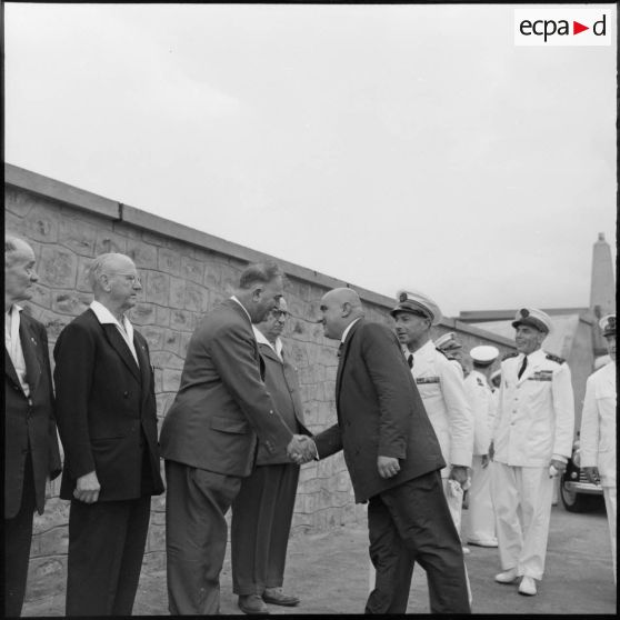 Amirauté d'Alger. Visite du secrétaire d'Etat à la Marine.