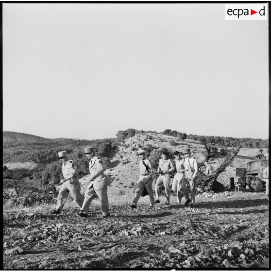 Travaux à la frontière algéro-tunisienne.