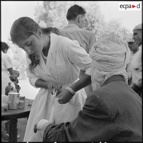 Equipe médico-sociale itinérante à la ferme Paul-Michel.