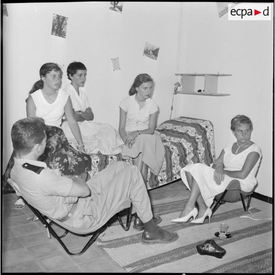 Les étudiantes de l'équipe médico-sociale itinérante (EMSI) à la ferme Paul-Michel.