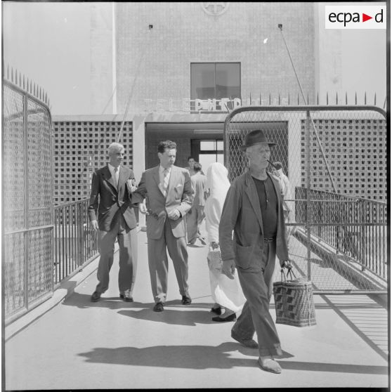 Le journaliste américain Jacques Aber en visite à Alger.