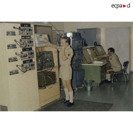 Station d'émission Mahina du groupe transmission terre 815 (GTT 815).[Description en cours]