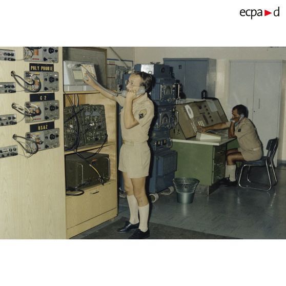 Station d'émission Mahina du groupe transmission terre 815 (GTT 815).[Description en cours]