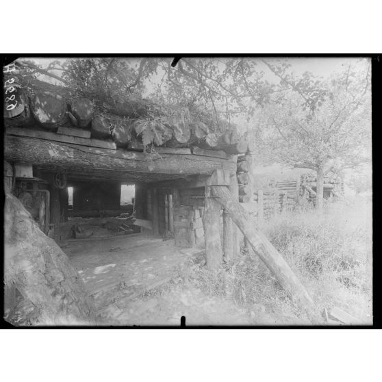 Lassigny (Oise). Abri allemand pour pièce lourde. [légende d'origine]