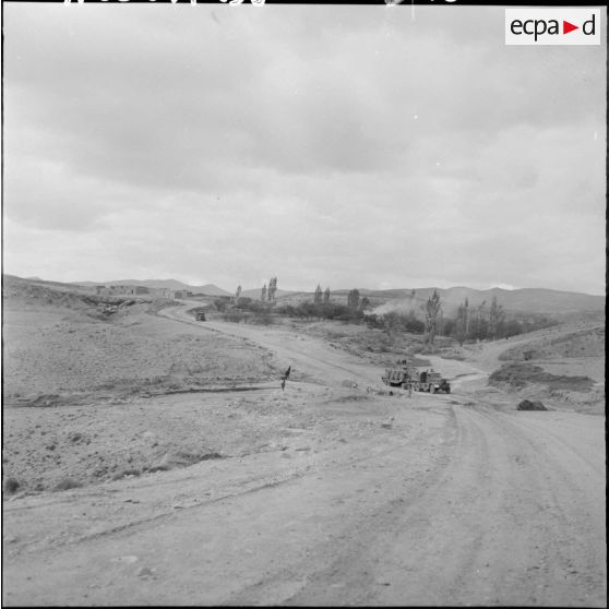 Le convoi aborde un passage délicat.