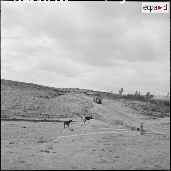 Le convoi aborde un passage délicat.