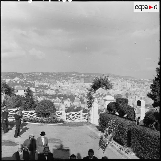 La cérémonie au cimetière du boulevard Bru, à Alger.