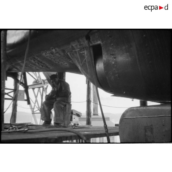 Assemblage de U-Boote de type IX-B à Brème.