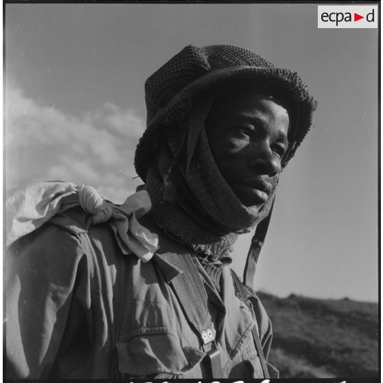 Portrait d'un tirailleur de la 6e compagnie du 2/IIe RIC.