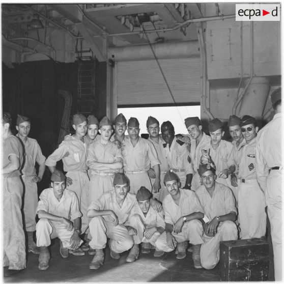 Alger. Départ des jeunes moniteurs de la jeunesse algérienne.