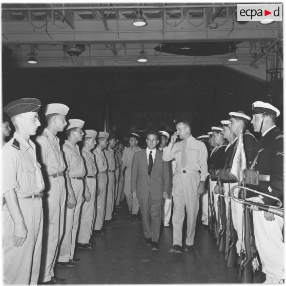 Alger. Départ des jeunes moniteurs de la jeunesse algérienne.
