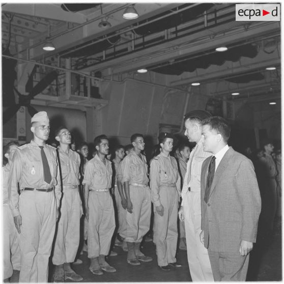 Alger. Départ des jeunes moniteurs de la jeunesse algérienne.
