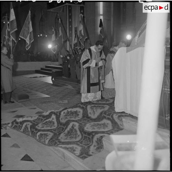Messe en mémoire du maréchal de Lattre de Tassigny en la cathédrale d'Alger.