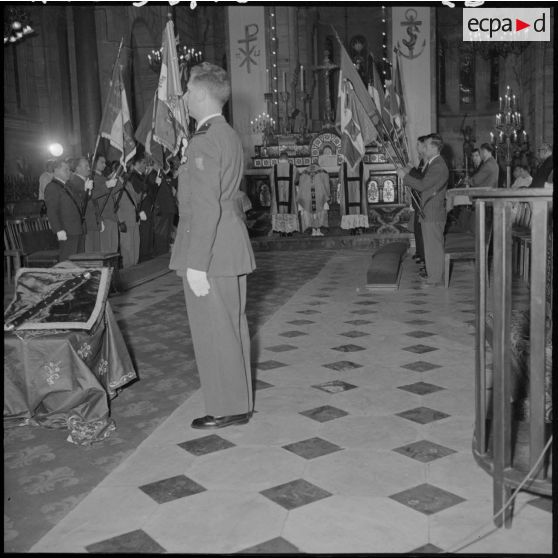 Messe en mémoire du maréchal de Lattre de Tassigny en la cathédrale d'Alger.
