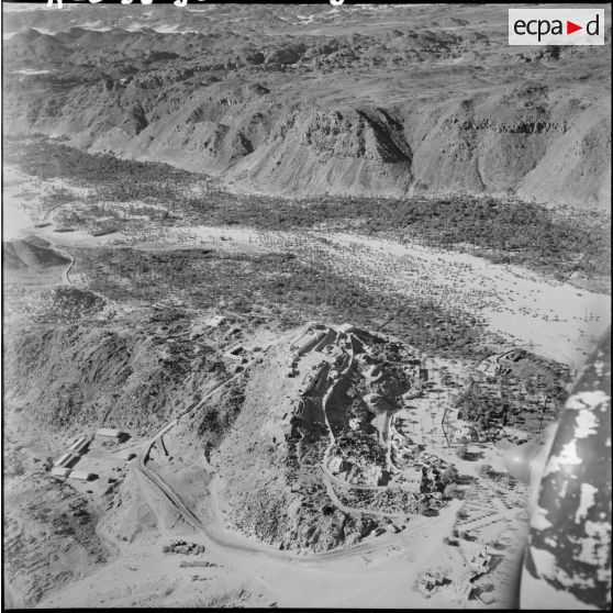Vue aérienne de l’oasis de Djanet.