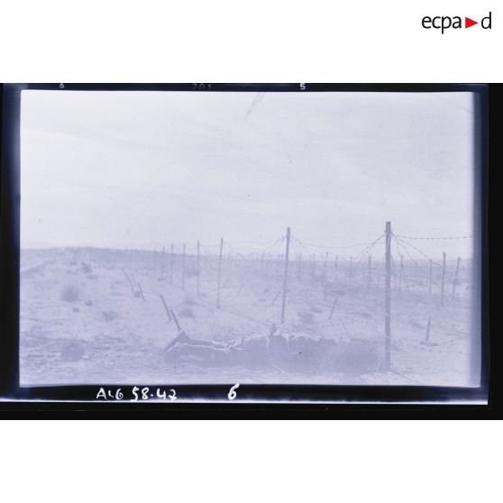 Cadavre au pied d'un barrage fortifié.