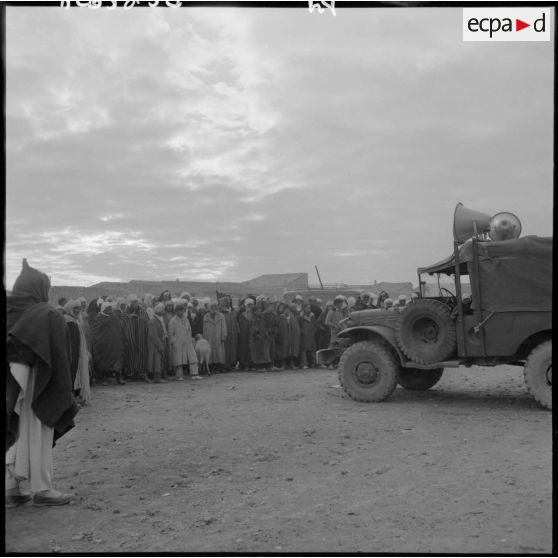 Séance d’action psychologique dans la région de Méchéria.