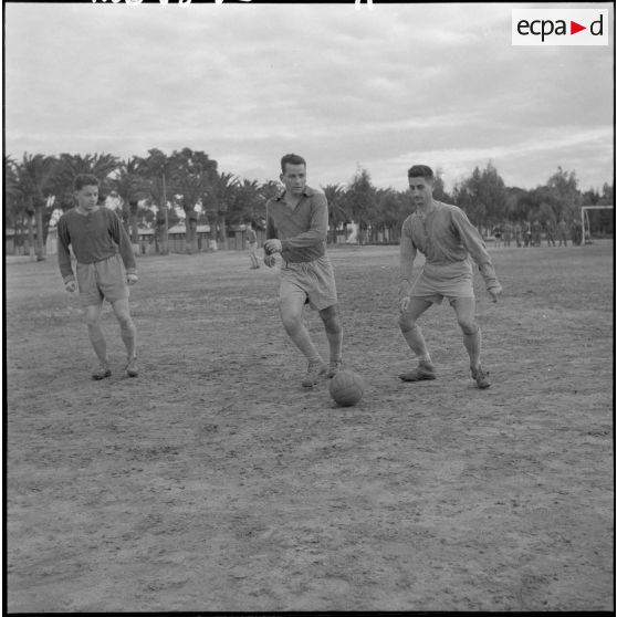 Joueurs de football.