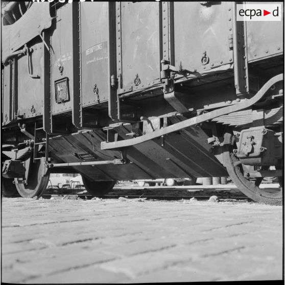 Equipement d'un wagon de train.