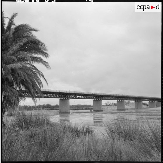 Un pont sur un fleuve.