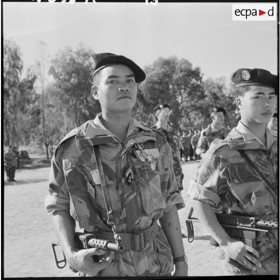 Portrait d’un sergent du commando d’Extrême-Orient à Beni-Messous.