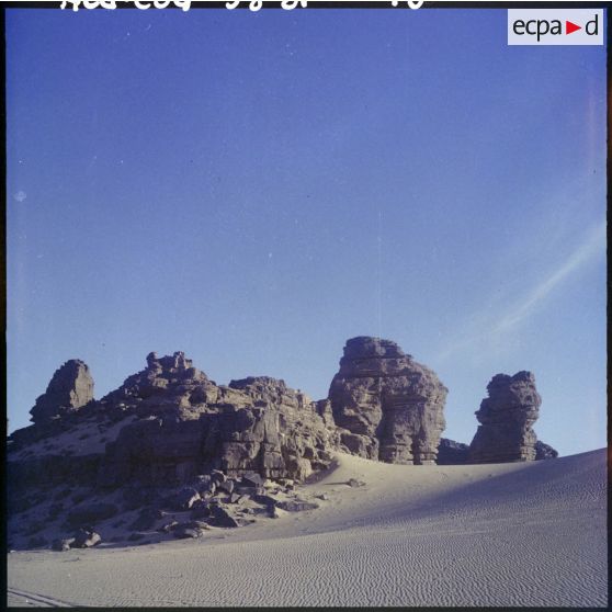 Paysage dans le massif du Tassili.