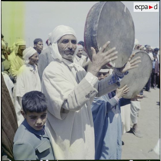 Un groupe de musiciens lors de la fête de l'AId El-Seghir à Maison Carrée.