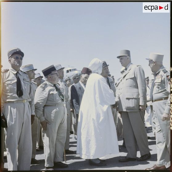 Arrivée du général de Gaulle à Sidi-bel-Abbès, en Oranie.