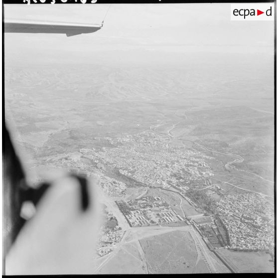 La ville de Fès (Maroc) vue d’avion.
