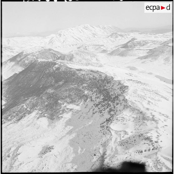 Le Moyen Atlas sous la neige.