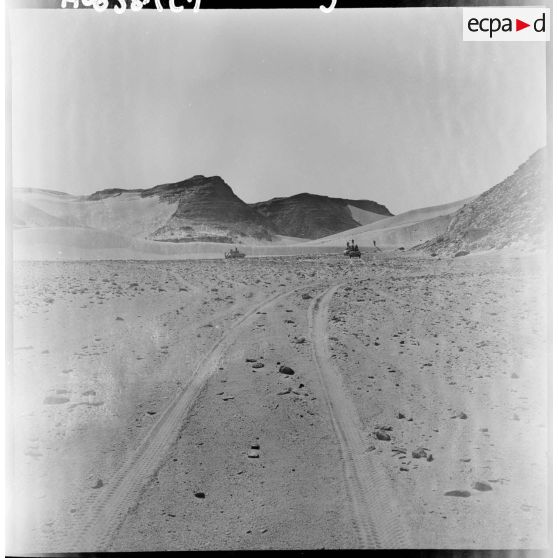 La 1ère compagnie saharienne portée de légion (CSPL) en opération dans la région de Djanet.