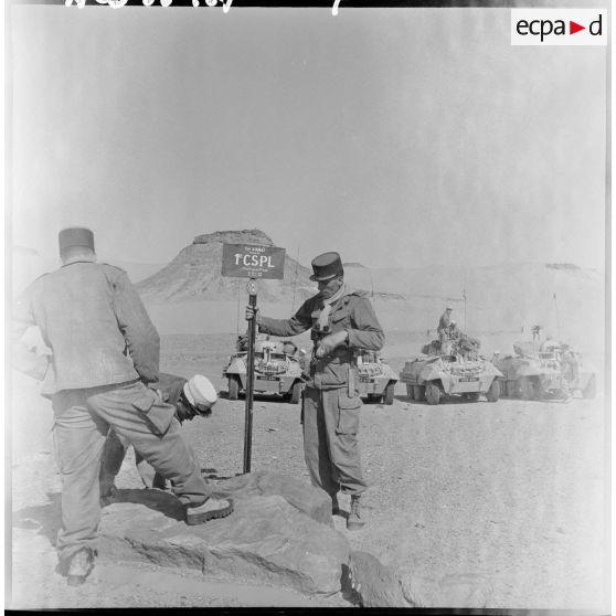 La 1ère compagnie saharienne portée de légion (CSPL) en opération dans la région de Djanet.
