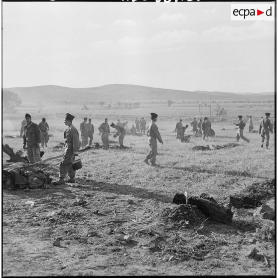 Préparation du méchoui.