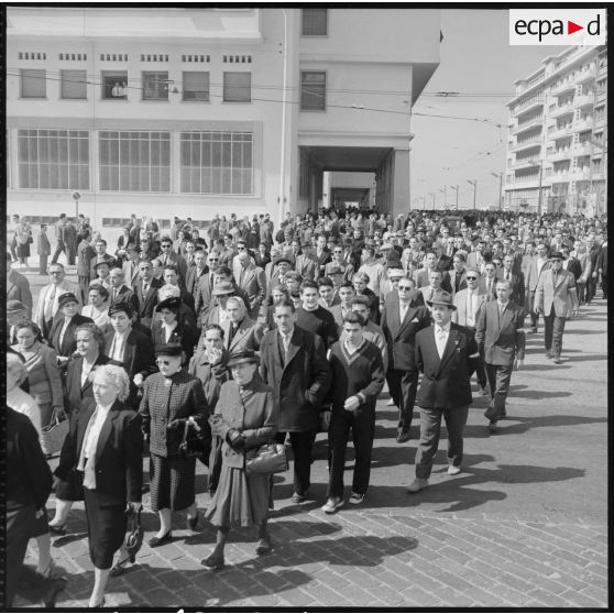 La foule des manifestants.