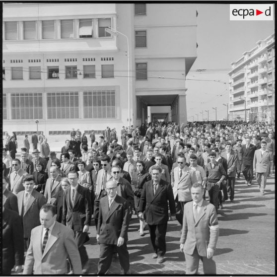 La foule des manifestants.