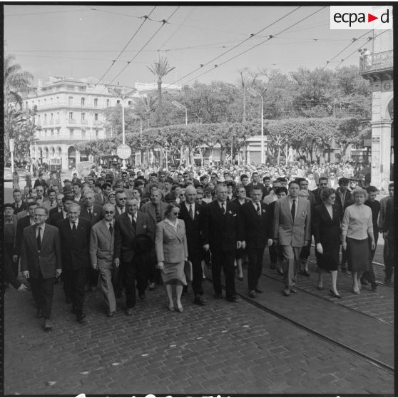 La foule des manifestants.