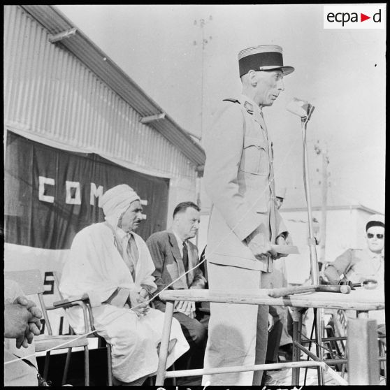 Telergma. Le discours du colonel Janet.