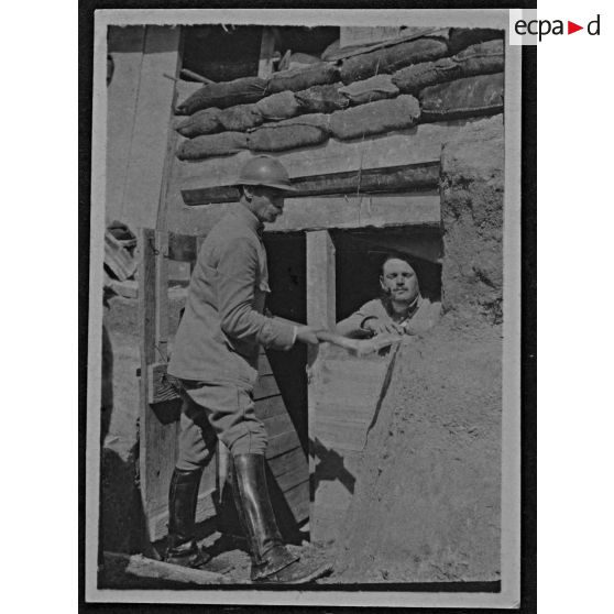 Réduit Chalereux, mai 1916. C[omman]d[an]t Lalande. [légende d'origine]