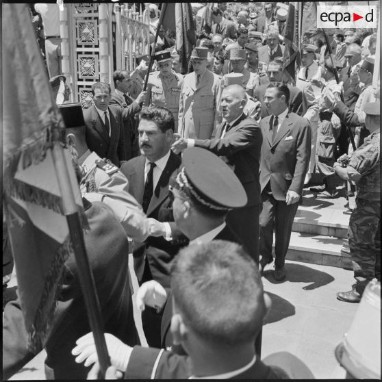 Alger. Visite du général de Gaulle.