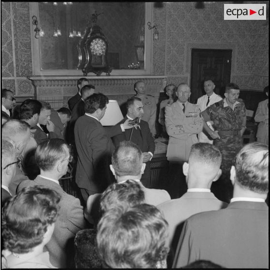 Discours de Serge Baret à la préfecture d'Alger.