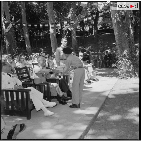 Cérémonie de remise des prix à l'Ecole Préparatoire Nord-Africaine (EPNA) de Kolea.