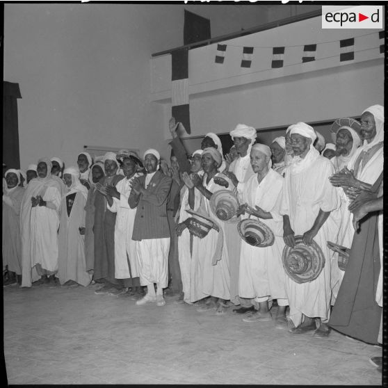 Ouargla. Visite du ministre Max Lejeune.