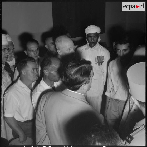 Ouargla. Visite du ministre Max Lejeune.