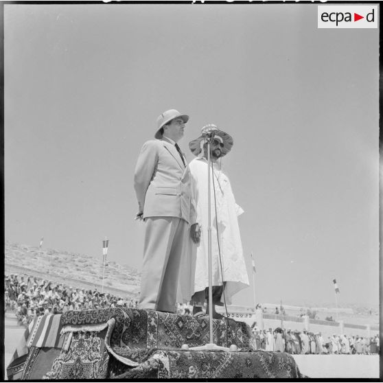 Ghardaïa. Discours du ministre Max Lejeune.