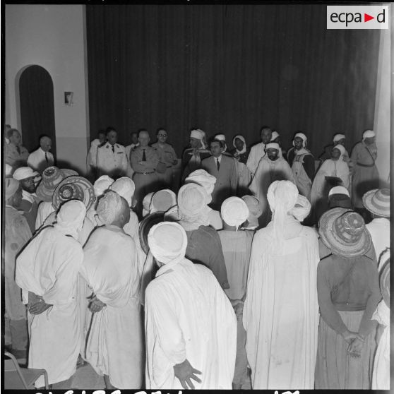 Ghardaïa. Visite du ministre Max Lejeune.