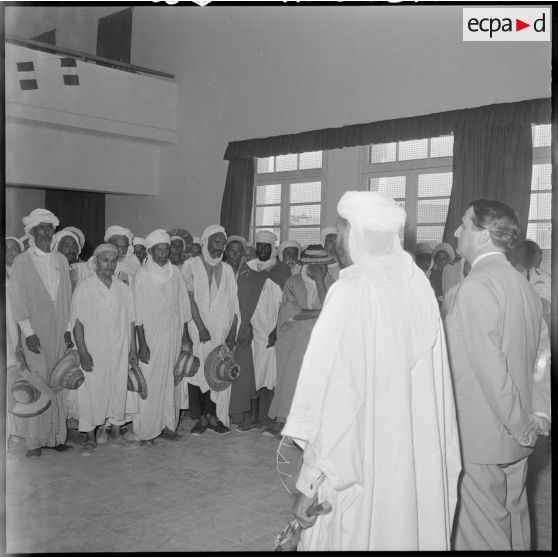 Ghardaïa. Visite du ministre Max Lejeune.