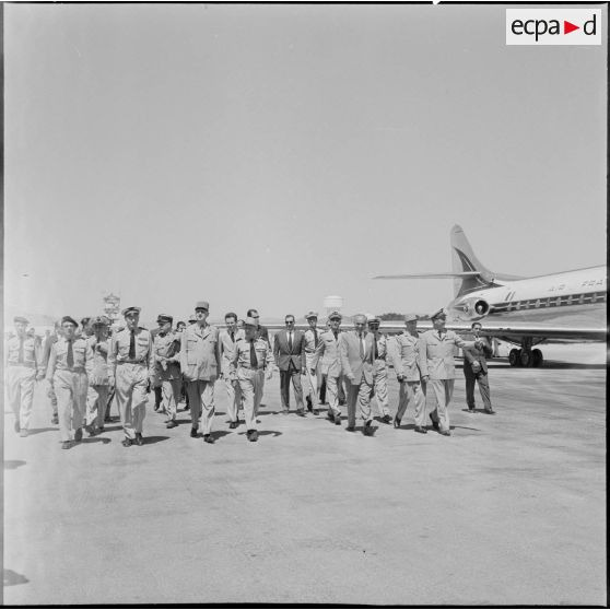 Arrivée du général de Gaulle à Telerghma.