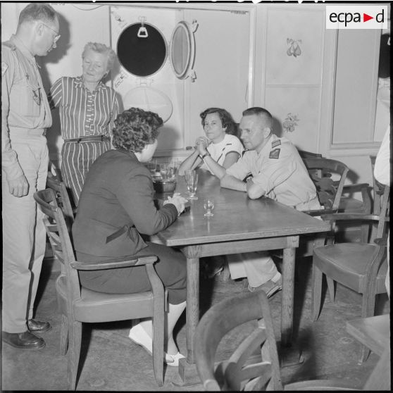 A bord du paquebot "Maréchal Joffre".