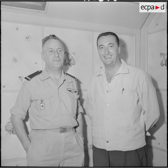 Officiers à bord du paquebot "Maréchal Joffre".